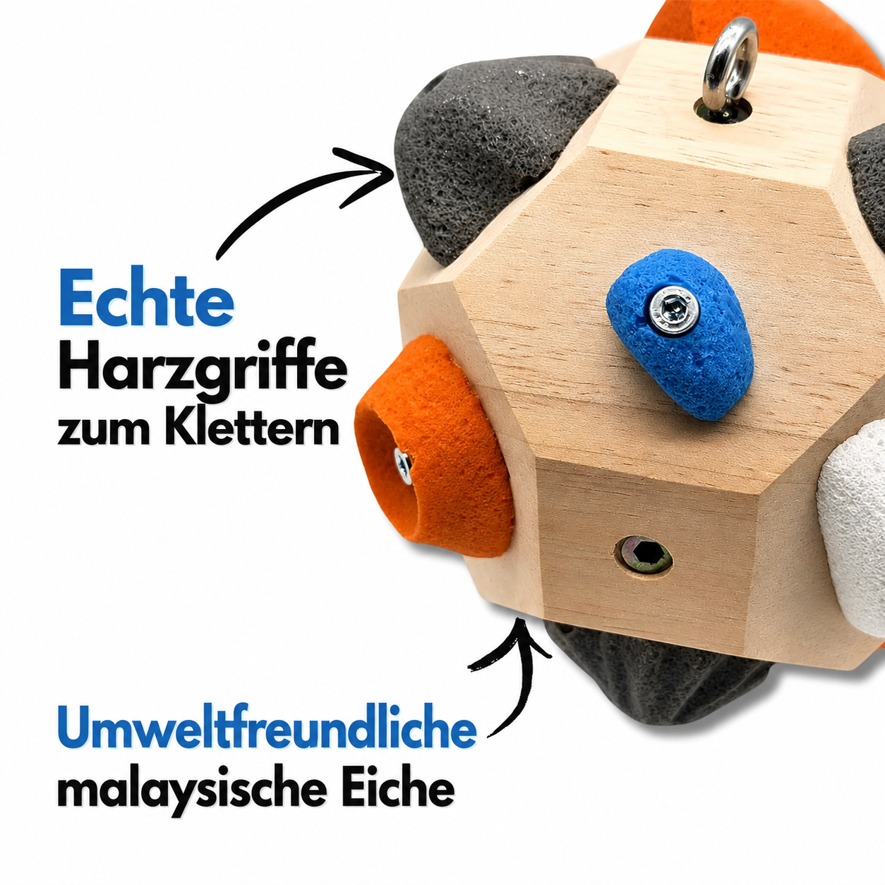 Der Boulder Block ist aus nachhaltigem Holz handgefertigt